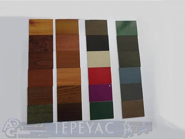 Acabados madera y anodizado