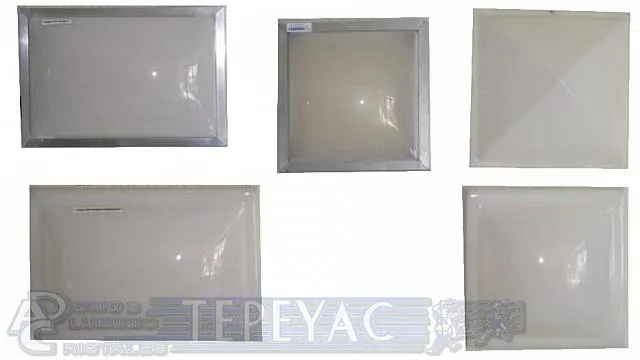 Domos cuadrados, rectangulares y piramidales